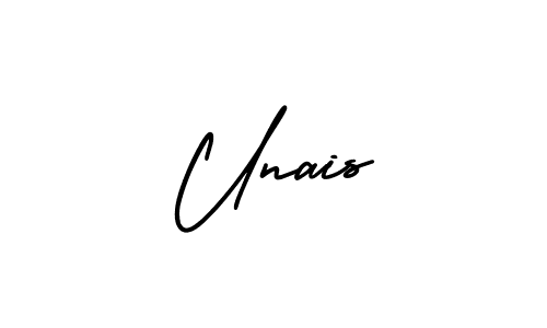 Design your own signature with our free online signature maker. With this signature software, you can create a handwritten (AmerikaSignatureDemo-Regular) signature for name Unais. Unais signature style 3 images and pictures png