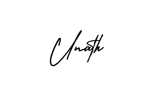 Also we have Unath name is the best signature style. Create professional handwritten signature collection using AmerikaSignatureDemo-Regular autograph style. Unath signature style 3 images and pictures png