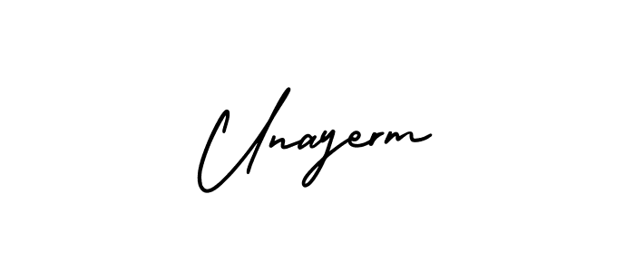 Make a beautiful signature design for name Unayerm. Use this online signature maker to create a handwritten signature for free. Unayerm signature style 3 images and pictures png