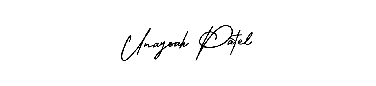 Use a signature maker to create a handwritten signature online. With this signature software, you can design (AmerikaSignatureDemo-Regular) your own signature for name Unaysah Patel. Unaysah Patel signature style 3 images and pictures png