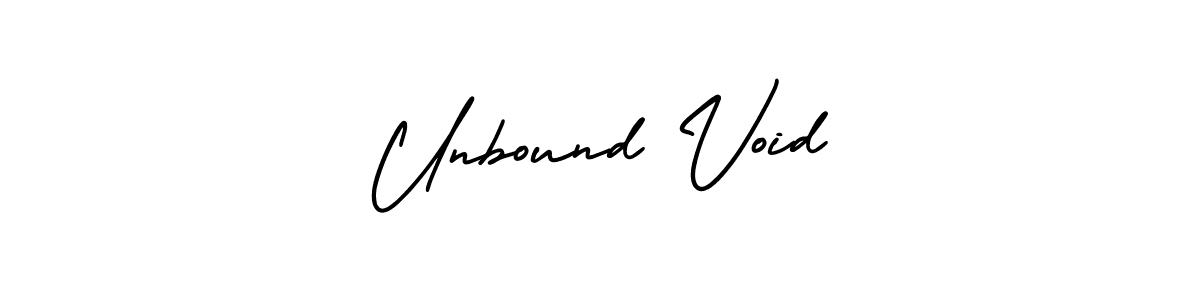 This is the best signature style for the Unbound Void name. Also you like these signature font (AmerikaSignatureDemo-Regular). Mix name signature. Unbound Void signature style 3 images and pictures png