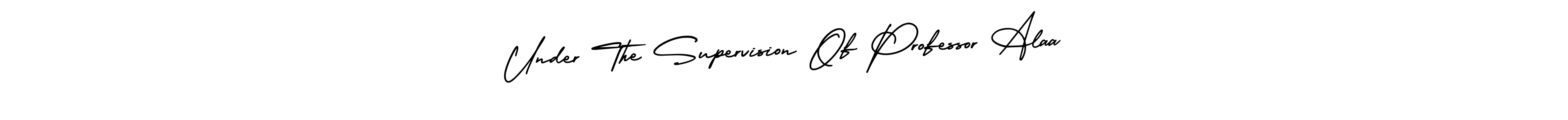 See photos of Under The Supervision Of Professor Alaa official signature by Spectra . Check more albums & portfolios. Read reviews & check more about AmerikaSignatureDemo-Regular font. Under The Supervision Of Professor Alaa signature style 3 images and pictures png