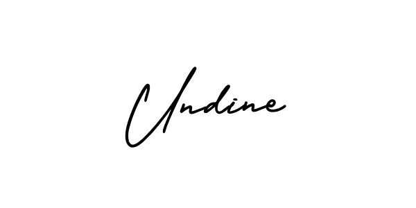 Make a beautiful signature design for name Undine. With this signature (AmerikaSignatureDemo-Regular) style, you can create a handwritten signature for free. Undine signature style 3 images and pictures png