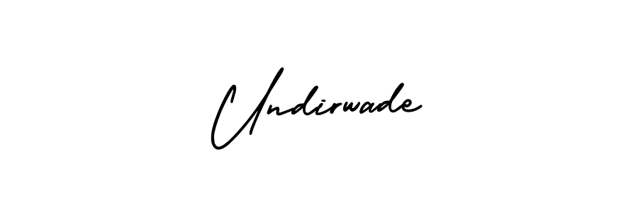 Make a beautiful signature design for name Undirwade. Use this online signature maker to create a handwritten signature for free. Undirwade signature style 3 images and pictures png