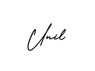 Unil stylish signature style. Best Handwritten Sign (AmerikaSignatureDemo-Regular) for my name. Handwritten Signature Collection Ideas for my name Unil. Unil signature style 3 images and pictures png