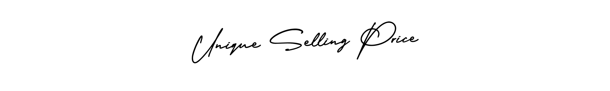 How to make Unique Selling Price name signature. Use AmerikaSignatureDemo-Regular style for creating short signs online. This is the latest handwritten sign. Unique Selling Price signature style 3 images and pictures png