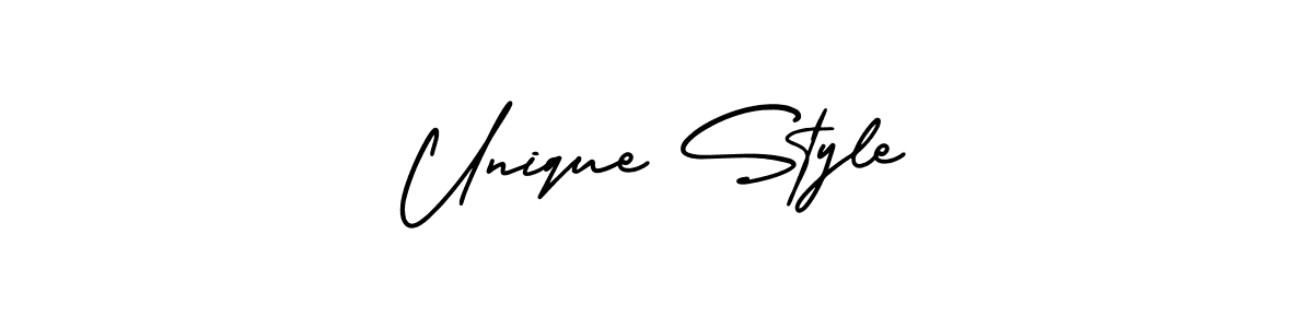 How to Draw Unique Style signature style? AmerikaSignatureDemo-Regular is a latest design signature styles for name Unique Style. Unique Style signature style 3 images and pictures png