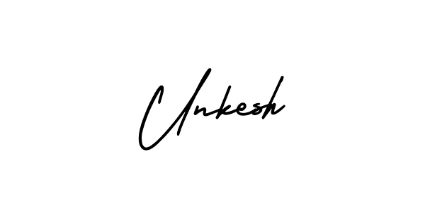 Best and Professional Signature Style for Unkesh. AmerikaSignatureDemo-Regular Best Signature Style Collection. Unkesh signature style 3 images and pictures png