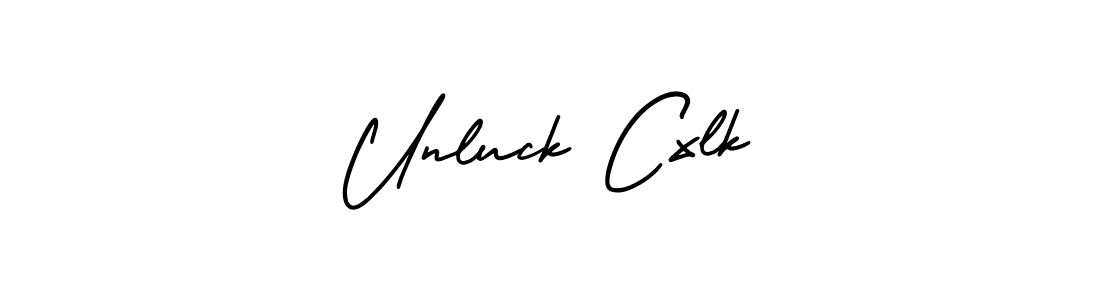 Create a beautiful signature design for name Unluck Cxlk. With this signature (AmerikaSignatureDemo-Regular) fonts, you can make a handwritten signature for free. Unluck Cxlk signature style 3 images and pictures png