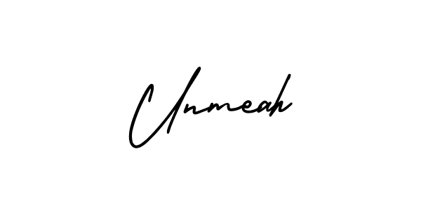 Make a beautiful signature design for name Unmeah. Use this online signature maker to create a handwritten signature for free. Unmeah signature style 3 images and pictures png