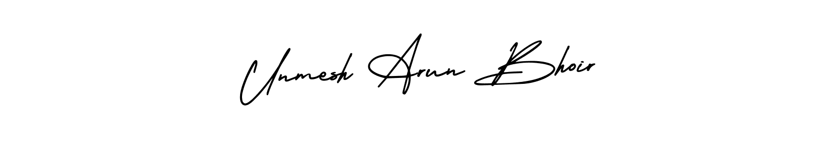 Check out images of Autograph of Unmesh Arun Bhoir name. Actor Unmesh Arun Bhoir Signature Style. AmerikaSignatureDemo-Regular is a professional sign style online. Unmesh Arun Bhoir signature style 3 images and pictures png