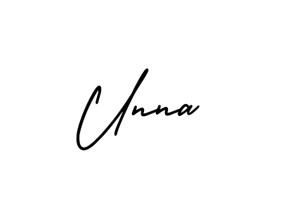 Also we have Unna name is the best signature style. Create professional handwritten signature collection using AmerikaSignatureDemo-Regular autograph style. Unna signature style 3 images and pictures png