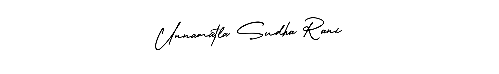 Similarly AmerikaSignatureDemo-Regular is the best handwritten signature design. Signature creator online .You can use it as an online autograph creator for name Unnamatla Sudha Rani. Unnamatla Sudha Rani signature style 3 images and pictures png