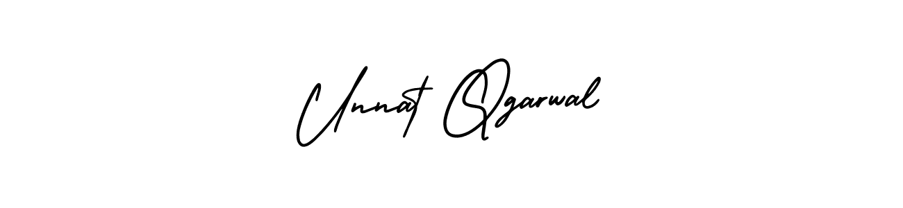 Create a beautiful signature design for name Unnat Qgarwal. With this signature (AmerikaSignatureDemo-Regular) fonts, you can make a handwritten signature for free. Unnat Qgarwal signature style 3 images and pictures png