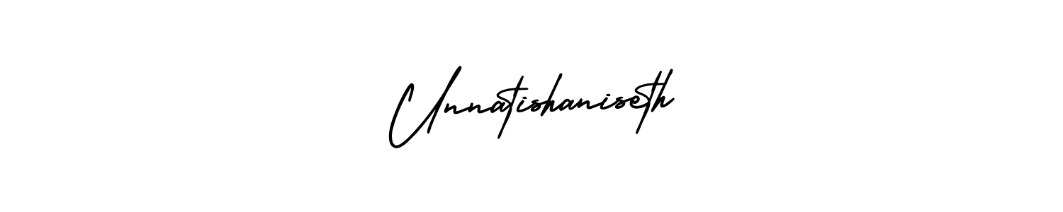 How to Draw Unnatishaniseth signature style? AmerikaSignatureDemo-Regular is a latest design signature styles for name Unnatishaniseth. Unnatishaniseth signature style 3 images and pictures png