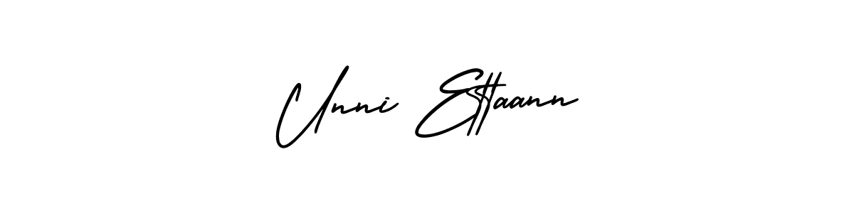 Check out images of Autograph of Unni Ettaann name. Actor Unni Ettaann Signature Style. AmerikaSignatureDemo-Regular is a professional sign style online. Unni Ettaann signature style 3 images and pictures png