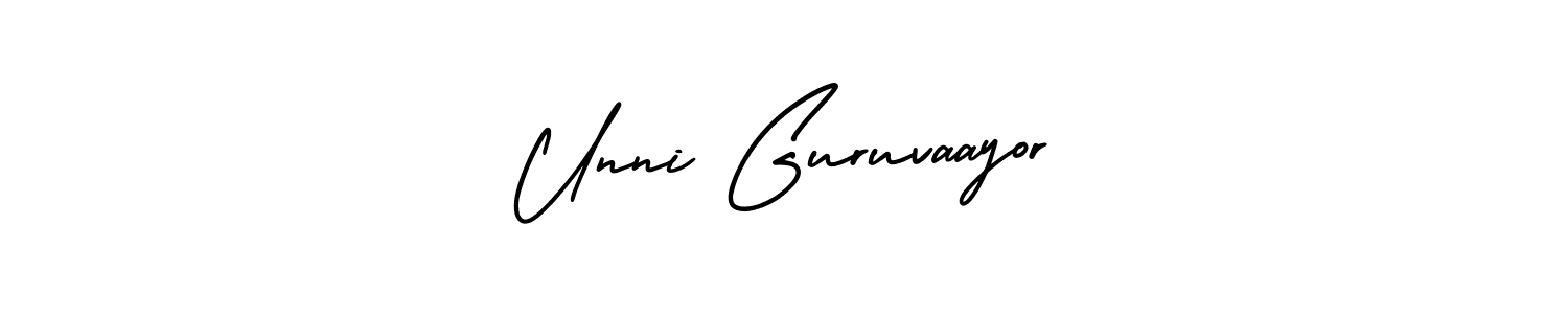 You can use this online signature creator to create a handwritten signature for the name Unni Guruvaayor. This is the best online autograph maker. Unni Guruvaayor signature style 3 images and pictures png