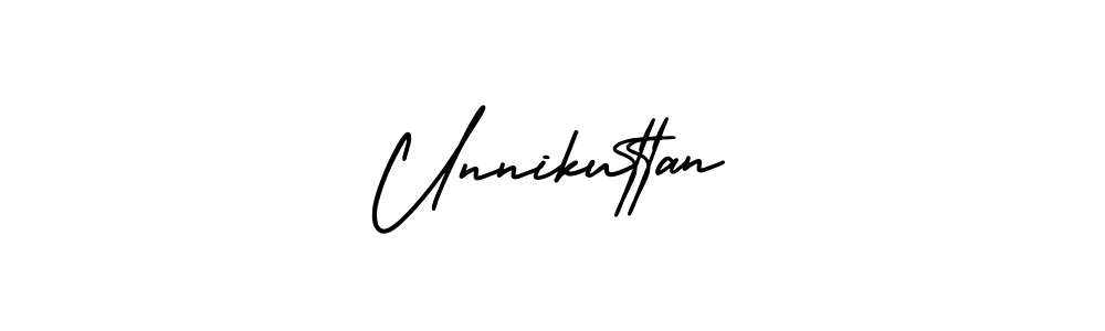 It looks lik you need a new signature style for name Unnikuttan. Design unique handwritten (AmerikaSignatureDemo-Regular) signature with our free signature maker in just a few clicks. Unnikuttan signature style 3 images and pictures png