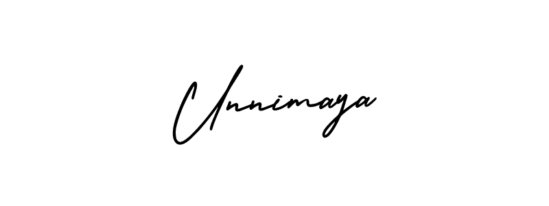 How to Draw Unnimaya signature style? AmerikaSignatureDemo-Regular is a latest design signature styles for name Unnimaya. Unnimaya signature style 3 images and pictures png