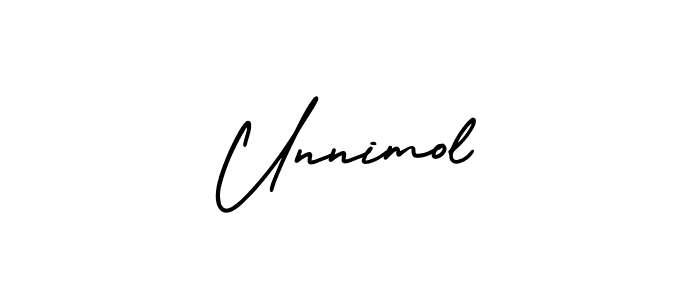 Create a beautiful signature design for name Unnimol. With this signature (AmerikaSignatureDemo-Regular) fonts, you can make a handwritten signature for free. Unnimol signature style 3 images and pictures png