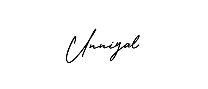 if you are searching for the best signature style for your name Unniyal. so please give up your signature search. here we have designed multiple signature styles  using AmerikaSignatureDemo-Regular. Unniyal signature style 3 images and pictures png