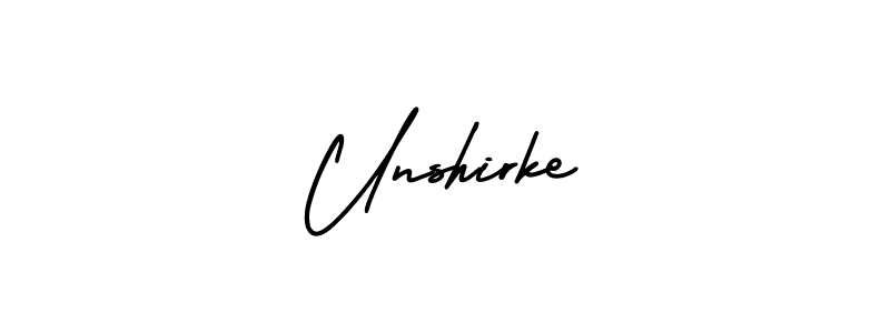 Also You can easily find your signature by using the search form. We will create Unshirke name handwritten signature images for you free of cost using AmerikaSignatureDemo-Regular sign style. Unshirke signature style 3 images and pictures png
