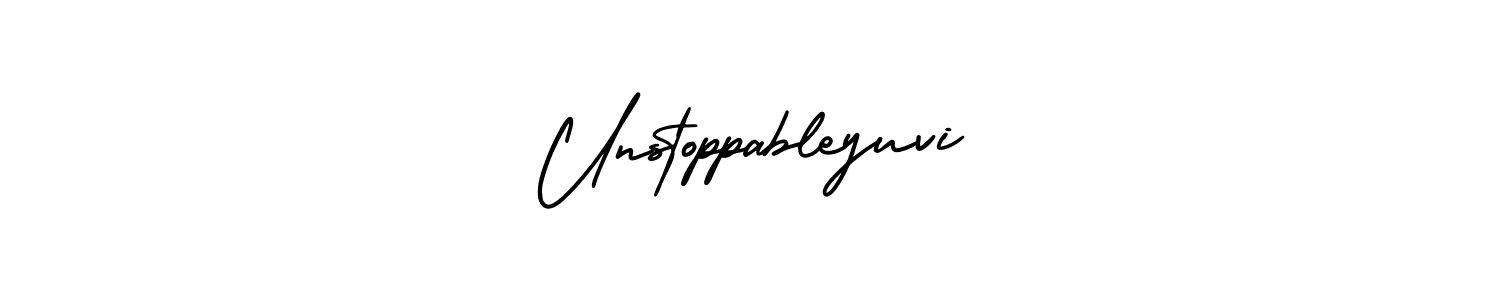 Check out images of Autograph of Unstoppableyuvi name. Actor Unstoppableyuvi Signature Style. AmerikaSignatureDemo-Regular is a professional sign style online. Unstoppableyuvi signature style 3 images and pictures png