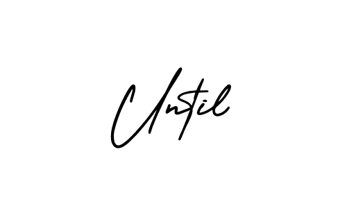 It looks lik you need a new signature style for name Until. Design unique handwritten (AmerikaSignatureDemo-Regular) signature with our free signature maker in just a few clicks. Until signature style 3 images and pictures png