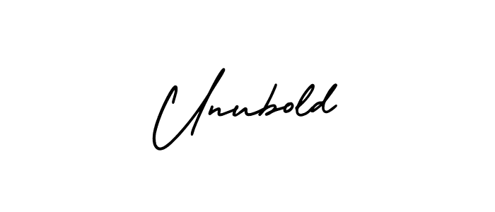 How to Draw Unubold signature style? AmerikaSignatureDemo-Regular is a latest design signature styles for name Unubold. Unubold signature style 3 images and pictures png