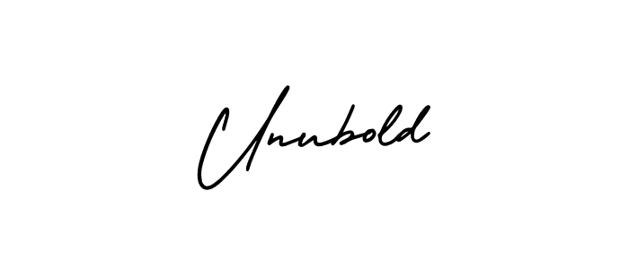 Unubold stylish signature style. Best Handwritten Sign (AmerikaSignatureDemo-Regular) for my name. Handwritten Signature Collection Ideas for my name Unubold. Unubold signature style 3 images and pictures png