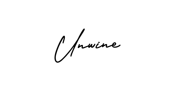 Design your own signature with our free online signature maker. With this signature software, you can create a handwritten (AmerikaSignatureDemo-Regular) signature for name Unwine. Unwine signature style 3 images and pictures png