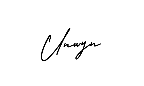 How to Draw Unwyn signature style? AmerikaSignatureDemo-Regular is a latest design signature styles for name Unwyn. Unwyn signature style 3 images and pictures png