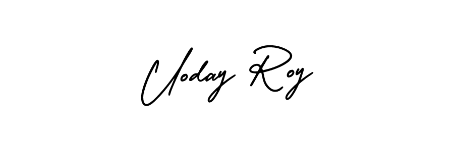 Design your own signature with our free online signature maker. With this signature software, you can create a handwritten (AmerikaSignatureDemo-Regular) signature for name Uoday Roy. Uoday Roy signature style 3 images and pictures png