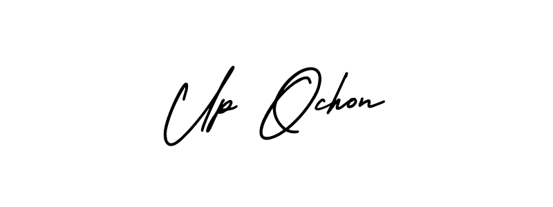 Up Ochon stylish signature style. Best Handwritten Sign (AmerikaSignatureDemo-Regular) for my name. Handwritten Signature Collection Ideas for my name Up Ochon. Up Ochon signature style 3 images and pictures png