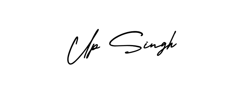 Use a signature maker to create a handwritten signature online. With this signature software, you can design (AmerikaSignatureDemo-Regular) your own signature for name Up Singh. Up Singh signature style 3 images and pictures png