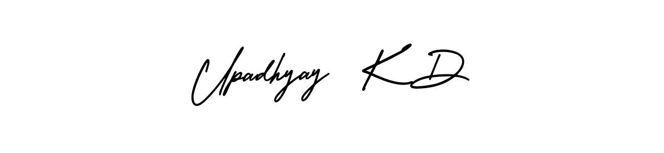 Design your own signature with our free online signature maker. With this signature software, you can create a handwritten (AmerikaSignatureDemo-Regular) signature for name Upadhyay  K D. Upadhyay  K D signature style 3 images and pictures png