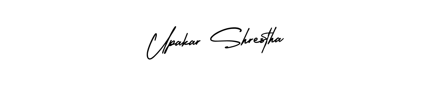 Make a beautiful signature design for name Upakar Shrestha. Use this online signature maker to create a handwritten signature for free. Upakar Shrestha signature style 3 images and pictures png