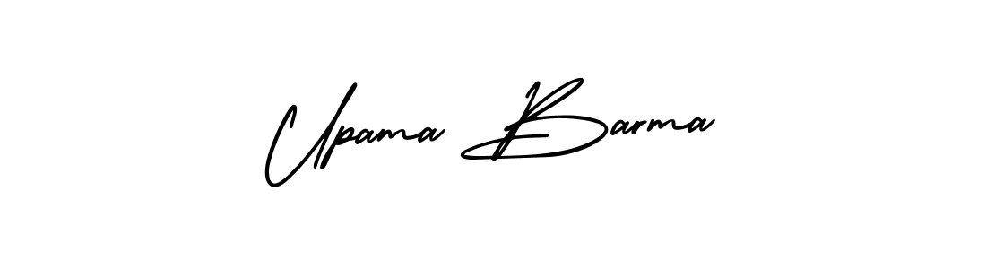 if you are searching for the best signature style for your name Upama Barma. so please give up your signature search. here we have designed multiple signature styles  using AmerikaSignatureDemo-Regular. Upama Barma signature style 3 images and pictures png