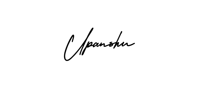 Upanshu stylish signature style. Best Handwritten Sign (AmerikaSignatureDemo-Regular) for my name. Handwritten Signature Collection Ideas for my name Upanshu. Upanshu signature style 3 images and pictures png