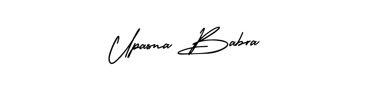 Make a beautiful signature design for name Upasna Babra. With this signature (AmerikaSignatureDemo-Regular) style, you can create a handwritten signature for free. Upasna Babra signature style 3 images and pictures png