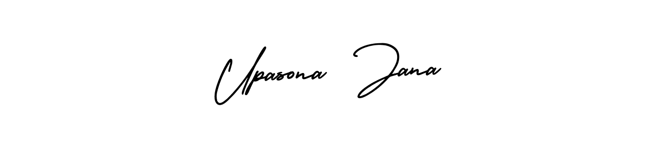 Make a short Upasona  Jana signature style. Manage your documents anywhere anytime using AmerikaSignatureDemo-Regular. Create and add eSignatures, submit forms, share and send files easily. Upasona  Jana signature style 3 images and pictures png