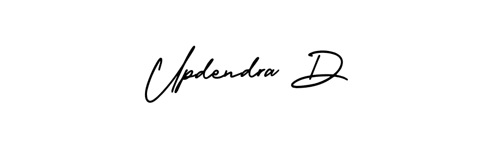 Make a beautiful signature design for name Updendra D. Use this online signature maker to create a handwritten signature for free. Updendra D signature style 3 images and pictures png
