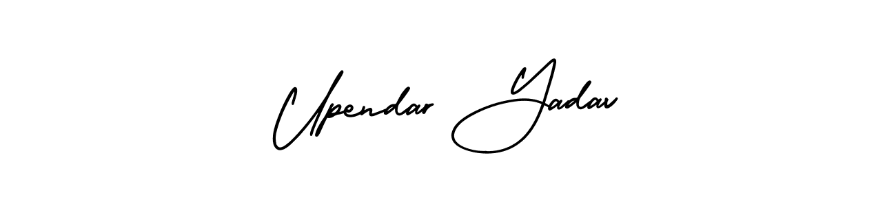 Upendar Yadav stylish signature style. Best Handwritten Sign (AmerikaSignatureDemo-Regular) for my name. Handwritten Signature Collection Ideas for my name Upendar Yadav. Upendar Yadav signature style 3 images and pictures png