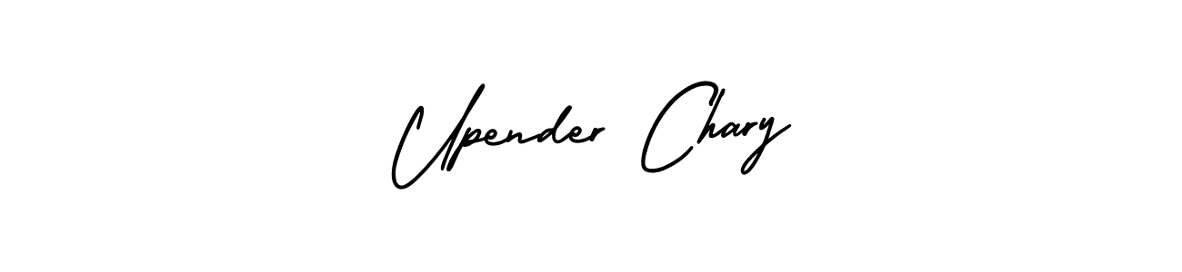 Design your own signature with our free online signature maker. With this signature software, you can create a handwritten (AmerikaSignatureDemo-Regular) signature for name Upender Chary. Upender Chary signature style 3 images and pictures png
