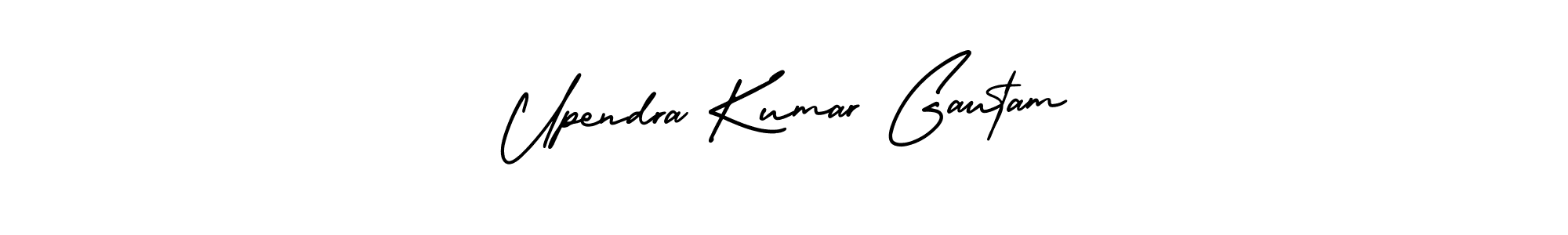 How to make Upendra Kumar Gautam signature? AmerikaSignatureDemo-Regular is a professional autograph style. Create handwritten signature for Upendra Kumar Gautam name. Upendra Kumar Gautam signature style 3 images and pictures png