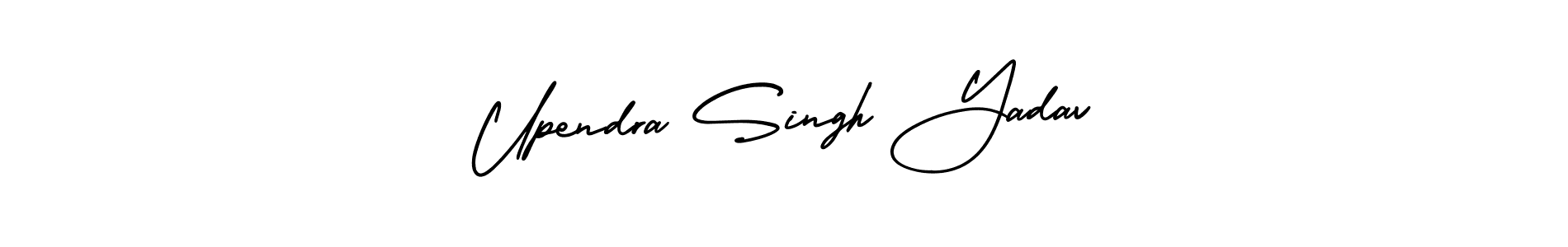 Also You can easily find your signature by using the search form. We will create Upendra Singh Yadav name handwritten signature images for you free of cost using AmerikaSignatureDemo-Regular sign style. Upendra Singh Yadav signature style 3 images and pictures png