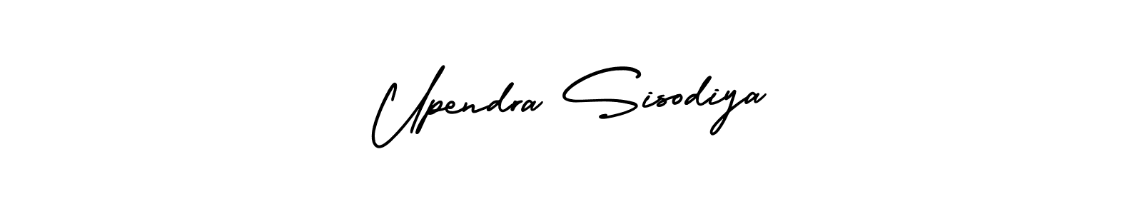 Upendra Sisodiya stylish signature style. Best Handwritten Sign (AmerikaSignatureDemo-Regular) for my name. Handwritten Signature Collection Ideas for my name Upendra Sisodiya. Upendra Sisodiya signature style 3 images and pictures png