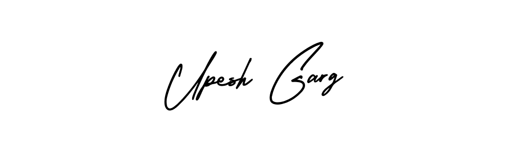 Also You can easily find your signature by using the search form. We will create Upesh Garg name handwritten signature images for you free of cost using AmerikaSignatureDemo-Regular sign style. Upesh Garg signature style 3 images and pictures png