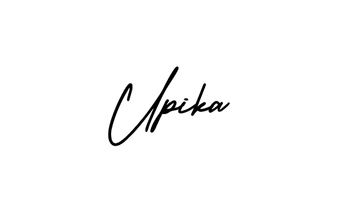 Design your own signature with our free online signature maker. With this signature software, you can create a handwritten (AmerikaSignatureDemo-Regular) signature for name Upika. Upika signature style 3 images and pictures png