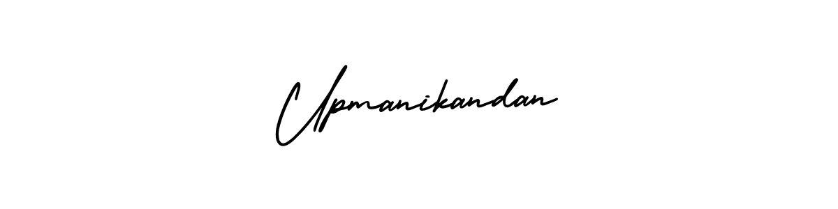 Also we have Upmanikandan name is the best signature style. Create professional handwritten signature collection using AmerikaSignatureDemo-Regular autograph style. Upmanikandan signature style 3 images and pictures png